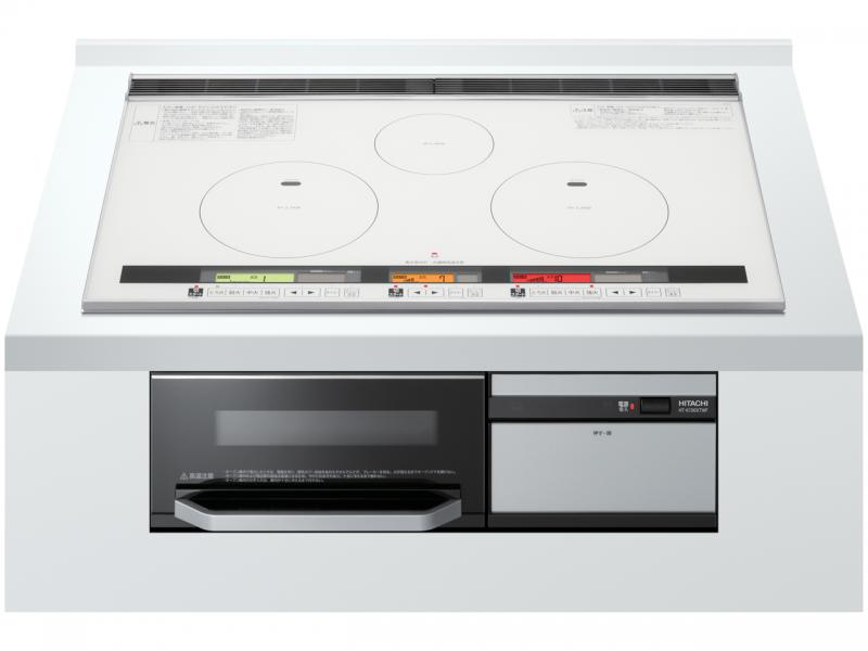日立 3口IH+オーブン機能 75cm HT-K100XTWF(W)