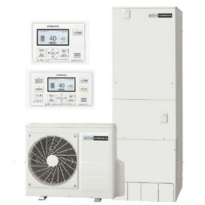 コロナエコキュート フルオート370L ハイグレード CHP-37AY3 インターホンリモコン・脚カバーセット