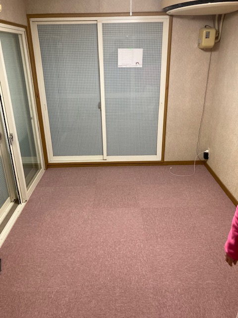 タイルカーペット工事　子供部屋　北九州市戸畑区　